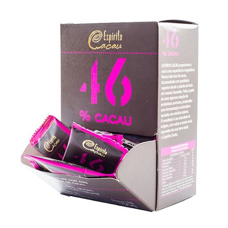 Kit Tablete de Chocolate 46% Cacau - 5g (30 un)