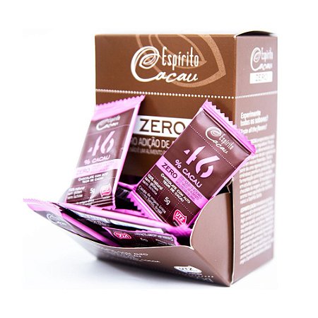 Kit Tablete de Chocolate 46% Cacau Zero Açúcar - 5g (30 un)