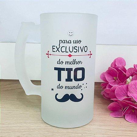 Caneca De Chopp Jateado 475 Ml Para Uso Exclusivo Tio