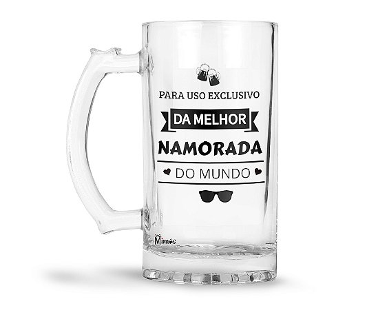 Caneca De Chopp Melhor Namorada do Mundo