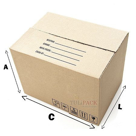 CAIXA DE PAPELÃO - CX04 - C:41 X L:30 X A:30 CM. (500 UNIDADES)