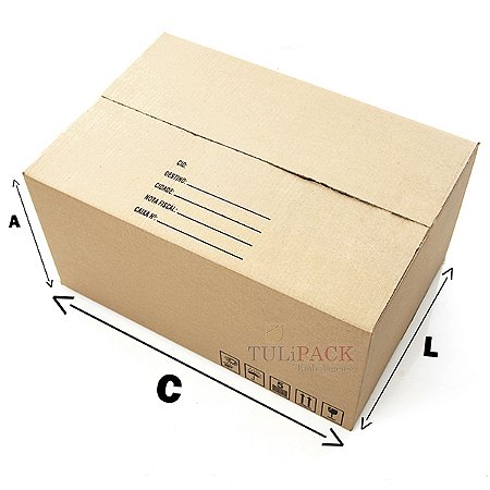 CAIXA DE PAPELÃO - CX08 - C:60 X L:40X A:30 CM. (500 UNIDADES)