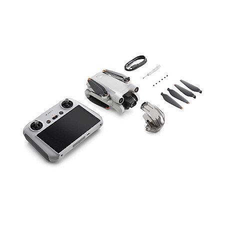 Drone DJI Mini 3 Pro com DJI RC (com Tela) + Kit Fly More Plus BR ANATEL