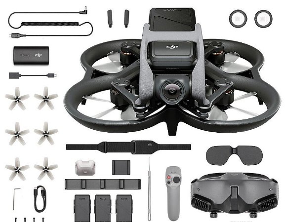 DJI FPV Avata Pro-View Combo (DJI Goggles 2) Fly More 3 Baterias BR ANATEL