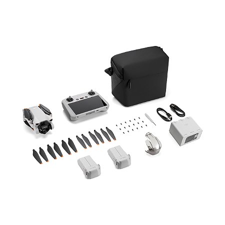 DJI Mini 3 DJI RC (com tela) Kit Fly More Combo Plus 51 Min. BR ANATEL