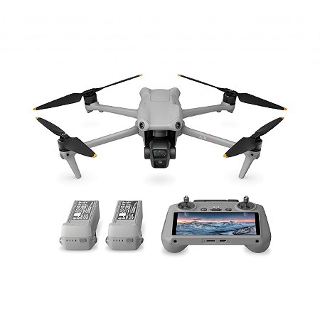 Drone DJI Air 3 RC 2 (RC com tela) Fly More Combo BR ANATEL