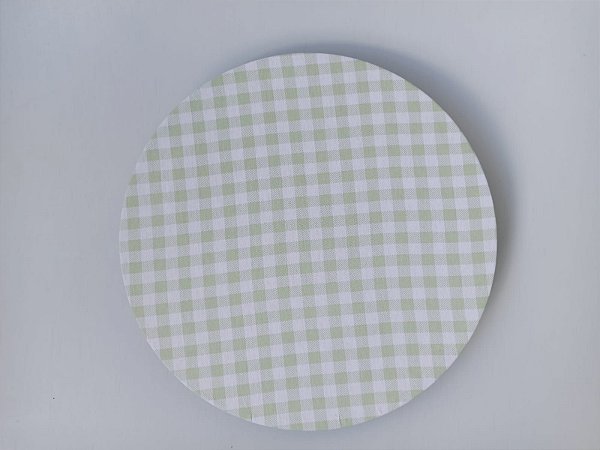 Sousplat para Mesa Posta - Xadrez Verde claro com branco