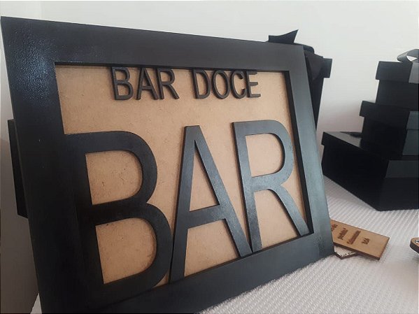 Quadro "Bar doce bar"