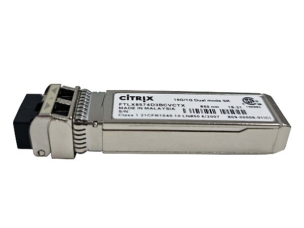 Transceptor FTLX8574D3BCVCTX  Citrix -  SFP+ Fibra
