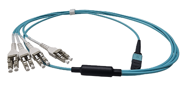 Cabo FG-TRAN-QSFP-4XSFP Fortinet - QSFP Fibra 1 m
