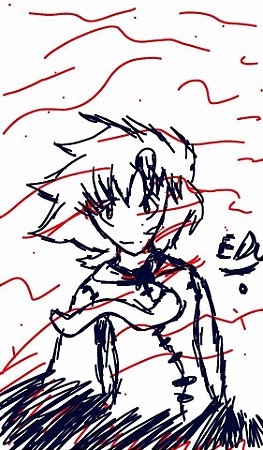 Desenho em forma de mangá