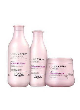 Kit L'Oréal Professionnel Vitamino Color A-OX Shampoo 300ml & Condicionador  200ml + Mascara 250ml - Mimports - Produtos e perfumes importados  exclusivos para você