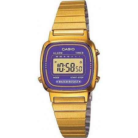 Relógio Feminino Casio Vintage LA-670WGA-6 Dourado