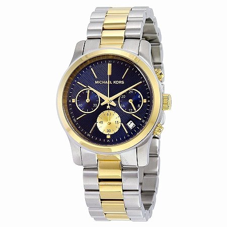 Relógio Feminino Michael Kors MK6165 Misto Prata com Dourado