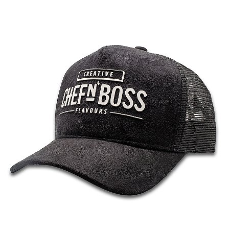 Bonés Trucker em Camurça