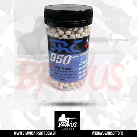 BBS MUNIÇÃO  AIRSOFT 0.43G 950UN - SRC