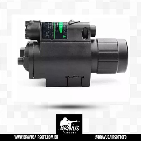 LANTERNA TÁTICA M6 LASER VERDE AIRSOFT