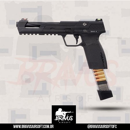 PISTOLA AIRSOFT GBB PIRANHA SL BLACK – G&G