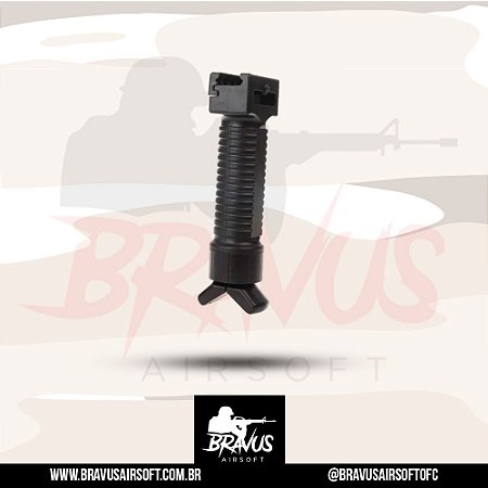 FRONT GRIP 2 EM 1 BIPÉ RETRÁTIL PUNHAL