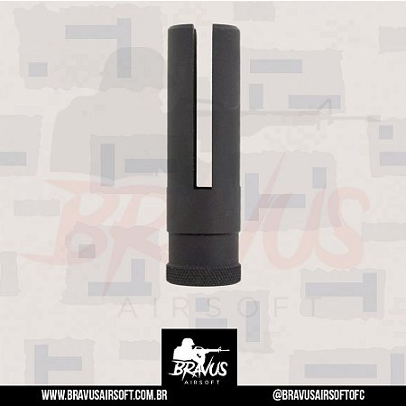 FLASH HIDER GRANDE PARA RIFLE AIRSOFT ALUMÍNIO