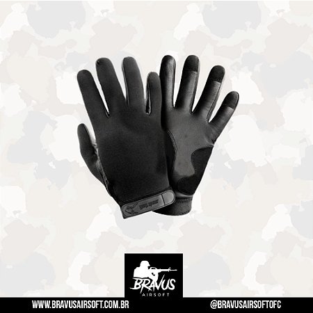 LUVA TÁTICA MODELO NEO NEOPRENE E COURO - FELINE