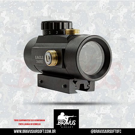 RED DOT 1X40RD TRILHO 11MM E 20MM - EAGLE