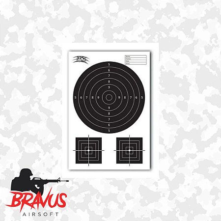 ALVOS DE PAPEL 300MM - LEÃO MODELISMO