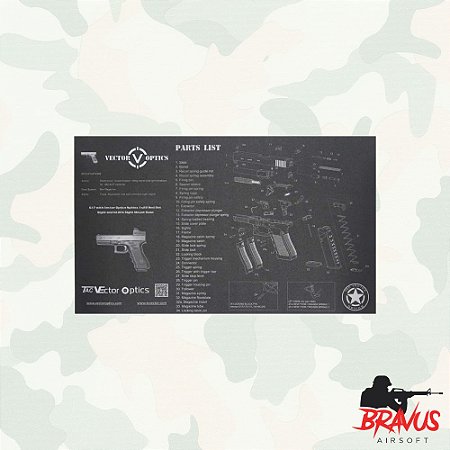 GUN PAD BENCH MAT GLOCK - VECTOR OPTICS