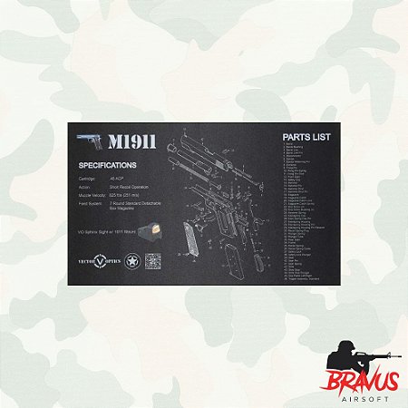 GUN PAD BENCH MAT 1911 - VECTOR OPTICS