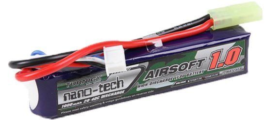 BATERIA LIPO 11.1V/3S MINI TAMYA - 1000mAh - NANO TECH