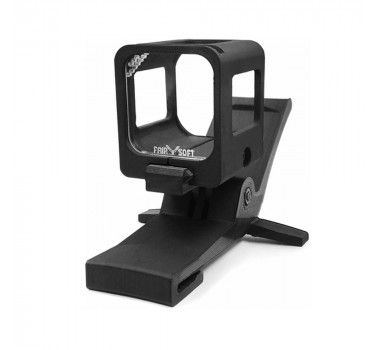 SUPORTE CÂMERA PARA BONÉ + TRILHO PICATINNY 4 SLOTS + CASE GoPro