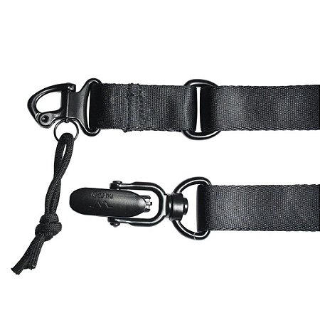 BANDOLEIRA TÁTICA 1 Ou 2 PONTOS 1,4m Nylon Clip AVB