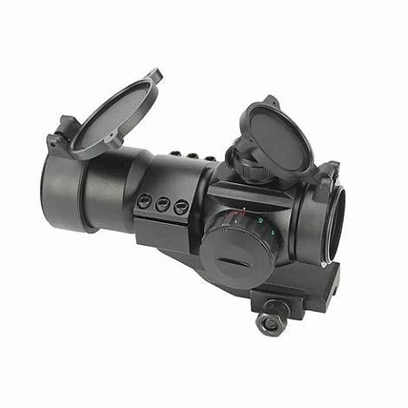 RED DOT AIRSOFT MOD M3 C/ MOUNT TRILHO 22mm - PRETO