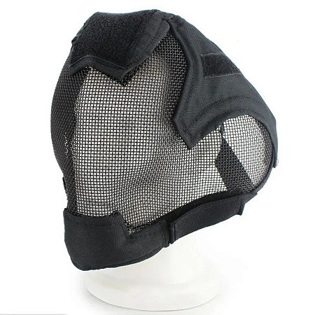 MÁSCARA FULL FACE TELADA WOSPORT KEEPERS V6 BLACK