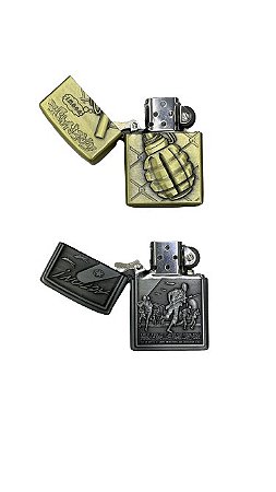 ISQUEIRO FLUIDO DECORADO - ESTILO ZIPPO