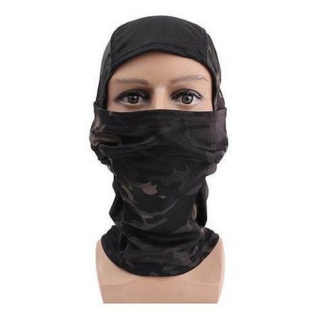 Balaclava Microfibra Escamoteavel - Camoblack