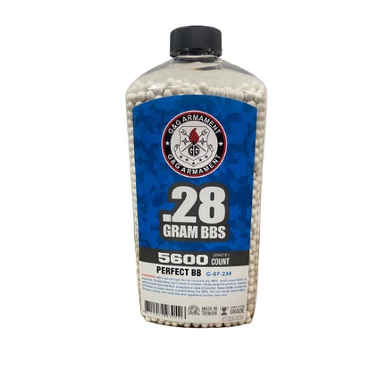 MUNIÇÃO AIRSOFT G&G BBS 0.28g – 5600 BBS