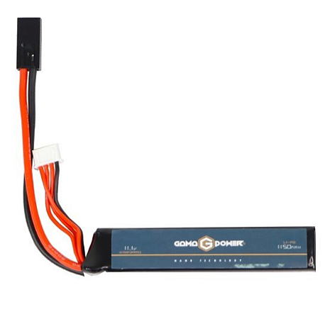 BATERIA GAMA POWER Li-Po 1150mAh 11.1v 20C TIPO STICK COM TOMADA TAMIYA FEMININA