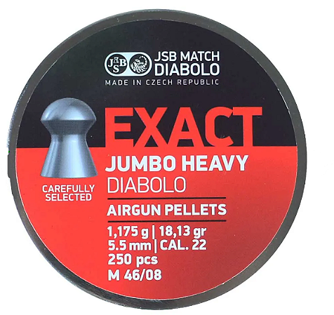 CHUMBINHO JSB EX.JUMB.HEAVY DIABOLO 5,5MM(250UN).