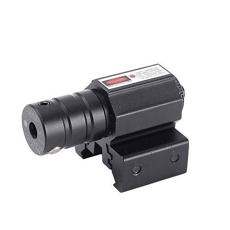 MIRA LASER PEQUENA COR PRETA P/ TRILHO DE 11mm / 22mm