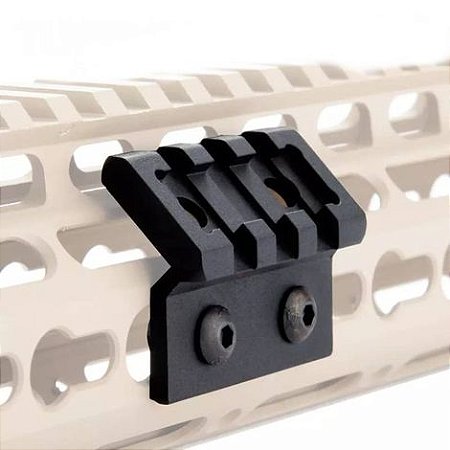 TRILHO ANGULAR 45° - 5cm COMPR. P/ KEYMOD