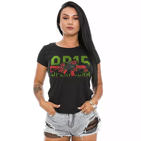 CAMISETA BABY LOOK FEMININA AR15