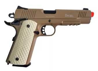 PISTOLA DE AIRSOFT 1911 MKII PTP TERRA NEGRA - KWA