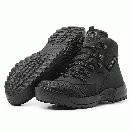 BOTA COTURNO MILITAR ACERO ONE MID PRETO