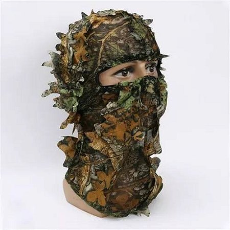 Balaclava Ghillie Folha 3d Camuflada