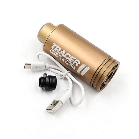 Tracer Airsoft Lighter S Ultra-Compact Recarregável - Mod. SPITIFIRE- GOLD