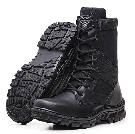 Bota Coturno Militar Acero Infantaria Preto