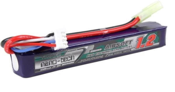 BATERIA LIPO 11.1v 3s - NANO-TECH 1200 MAH 3S 25-50C TAMIYA