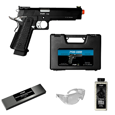 Pistola de Airsoft GBB Double Bell 1911 Hi-Capa 79B - 6mm