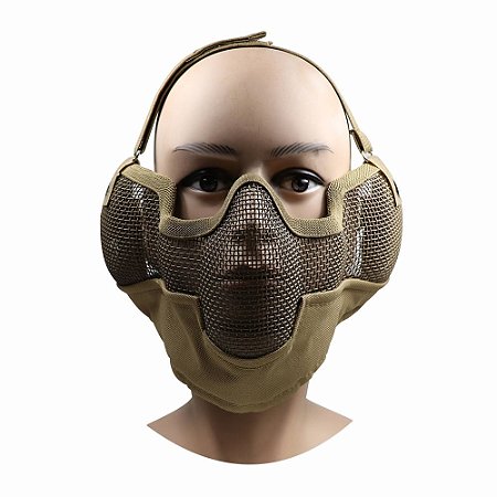 Máscara de meia face TAG com tela metálica